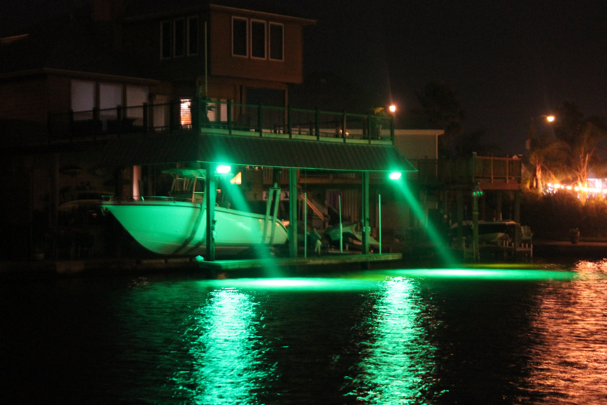 Overhead Lights – Under Water Green Fishing Lights