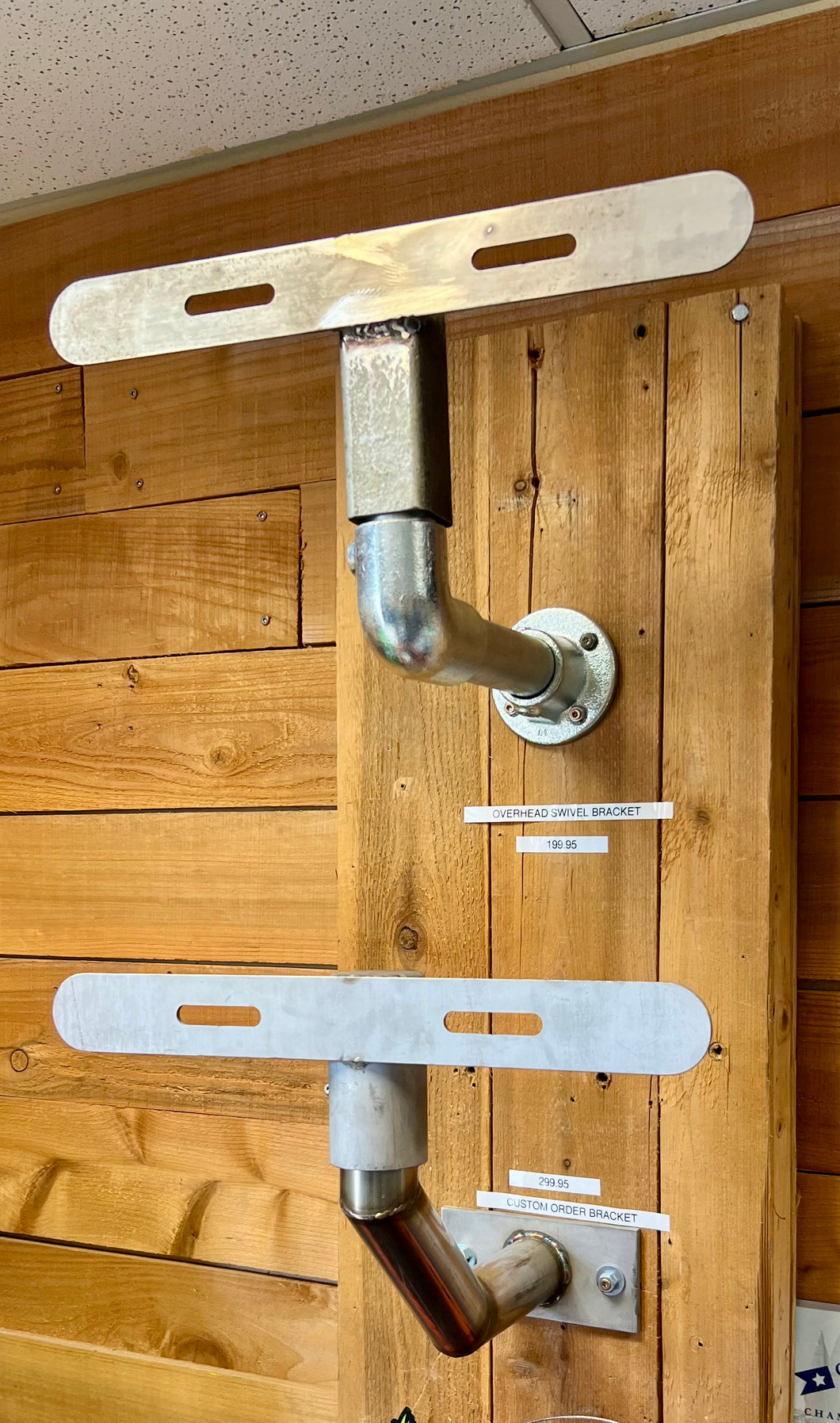 Overhead Light Adjustable Stainless Steel Swivel Bracket