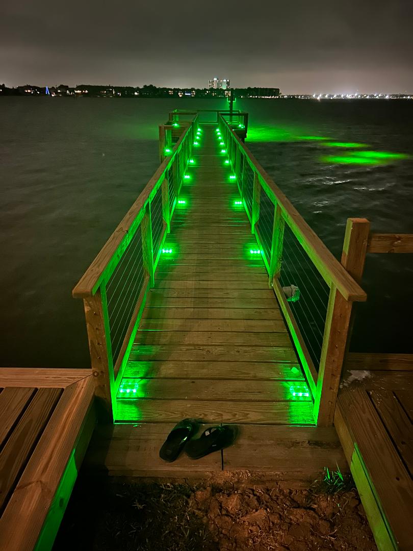 Solar Dock Lights – Under Water Green Fishing Lights