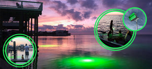 Above Water Green Fishing Lights
