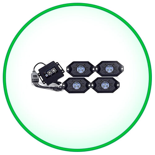 LED RGB Bluetooth Rock Lights (Sold in sets of 4 and 8)