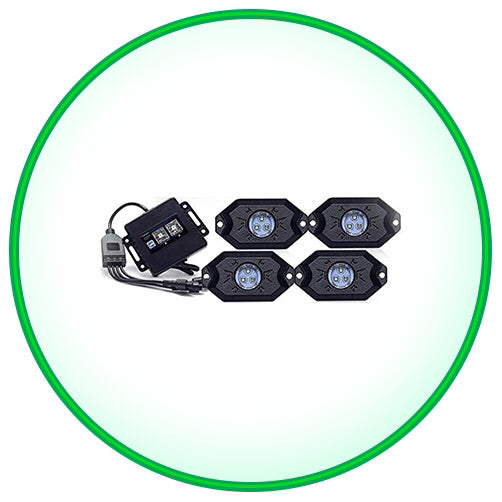 LED RGB Bluetooth Rock Lights (Sold in sets of 4 and 8)